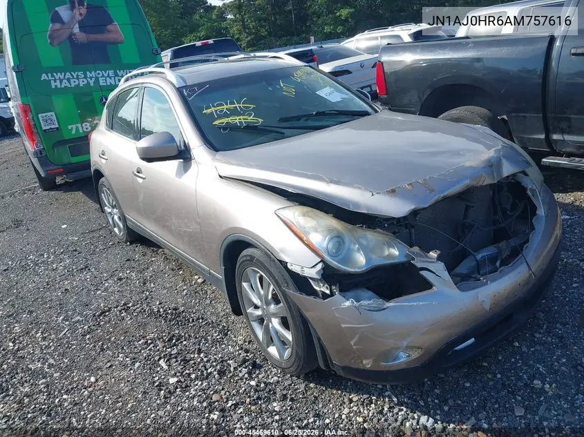 2010 Infiniti Ex35 Journey VIN: JN1AJ0HR6AM757616 Lot: 45469610