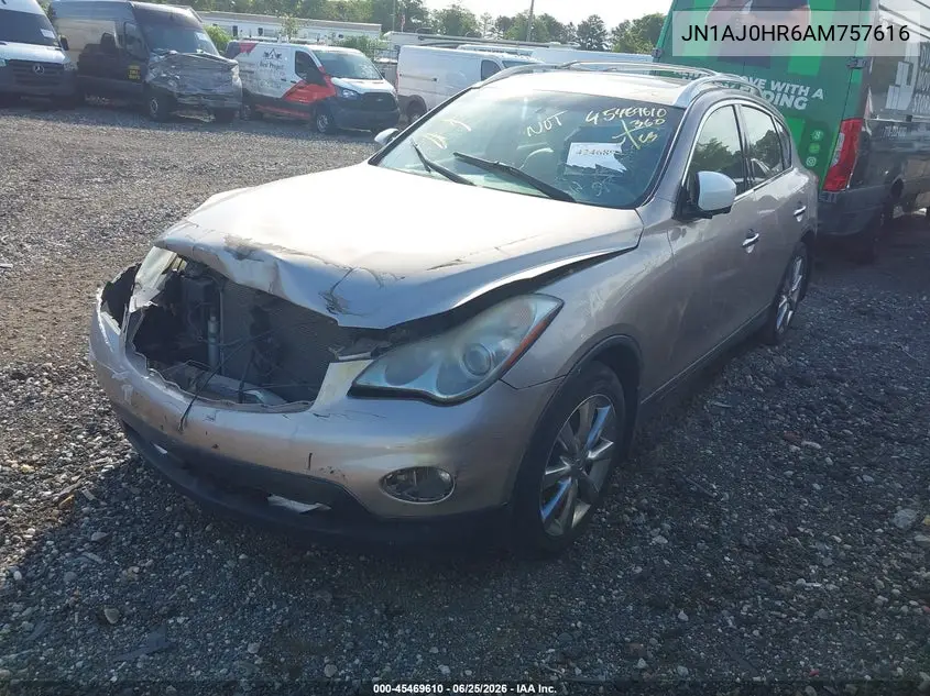 2010 Infiniti Ex35 Journey VIN: JN1AJ0HR6AM757616 Lot: 45469610