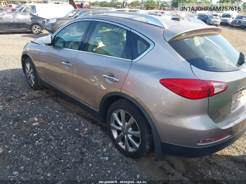 2010 Infiniti Ex35 Journey VIN: JN1AJ0HR6AM757616 Lot: 45469610