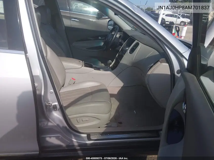 2010 Infiniti Ex35 Journey VIN: JN1AJ0HP8AM701837 Lot: 45509375
