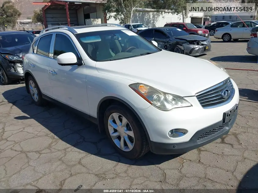 2010 Infiniti Ex35 Journey VIN: JN1AJ0HR0AM755439 Lot: 45591341