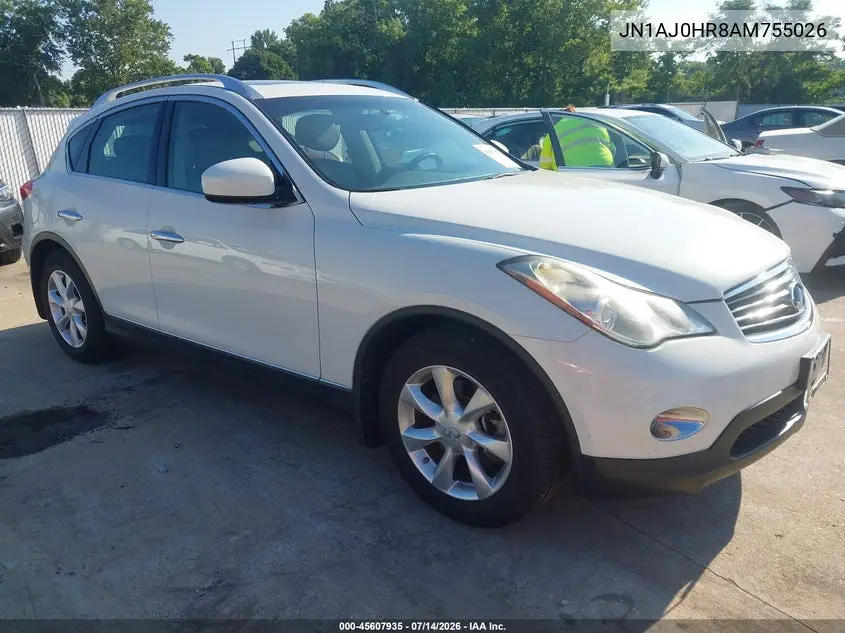 2010 Infiniti Ex35 Journey VIN: JN1AJ0HR8AM755026 Lot: 45607935