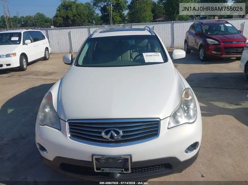 2010 Infiniti Ex35 Journey VIN: JN1AJ0HR8AM755026 Lot: 45607935
