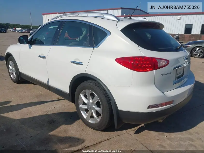2010 Infiniti Ex35 Journey VIN: JN1AJ0HR8AM755026 Lot: 45607935