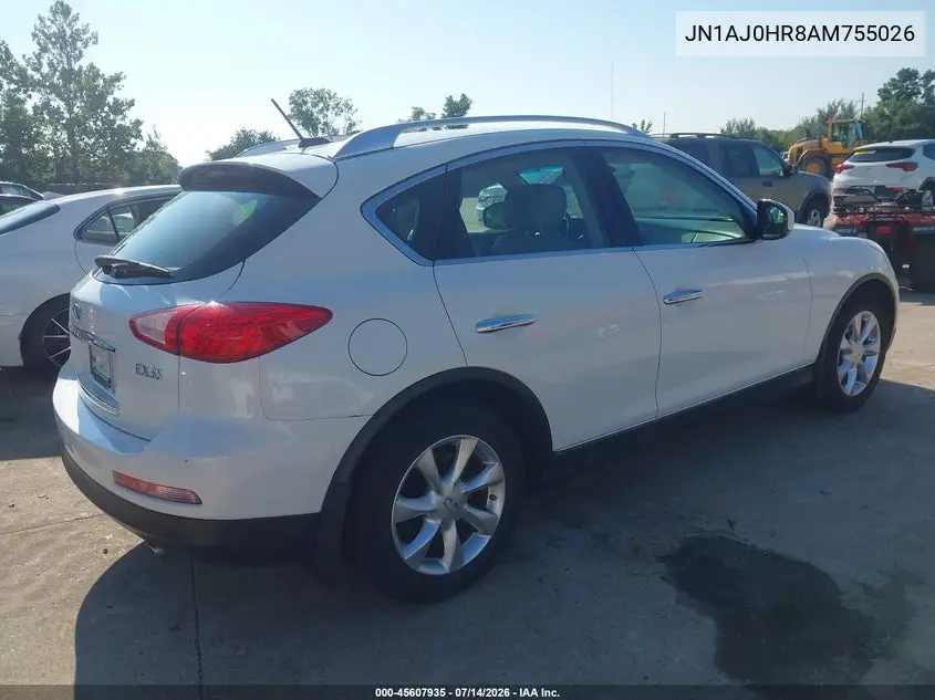 2010 Infiniti Ex35 Journey VIN: JN1AJ0HR8AM755026 Lot: 45607935