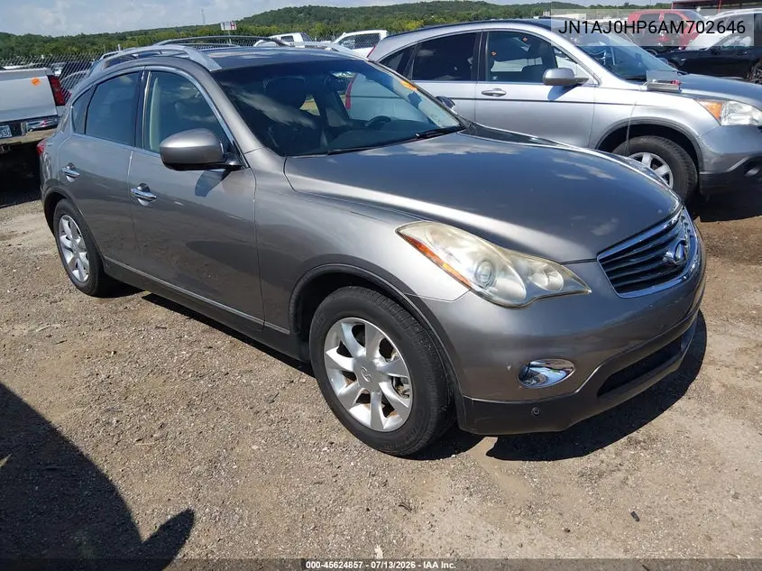 2010 Infiniti Ex35 Journey VIN: JN1AJ0HP6AM702646 Lot: 45624857