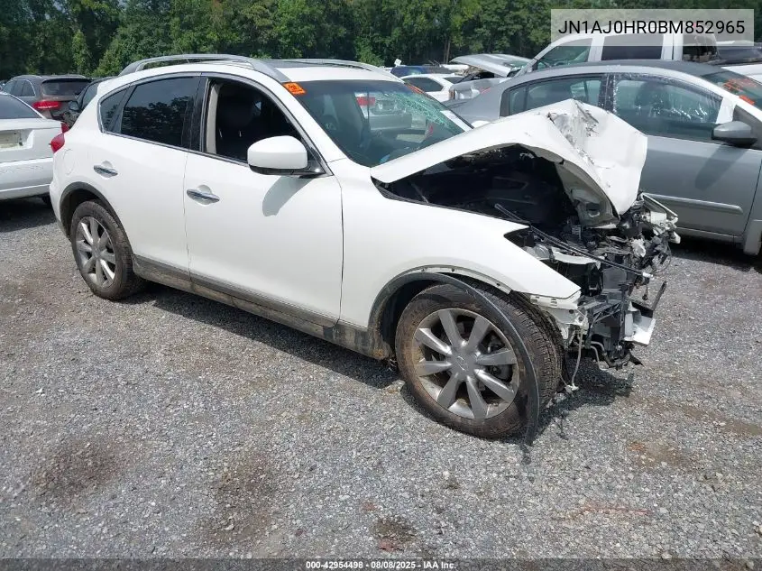 2011 Infiniti Ex35 Journey VIN: JN1AJ0HR0BM852965 Lot: 42954498