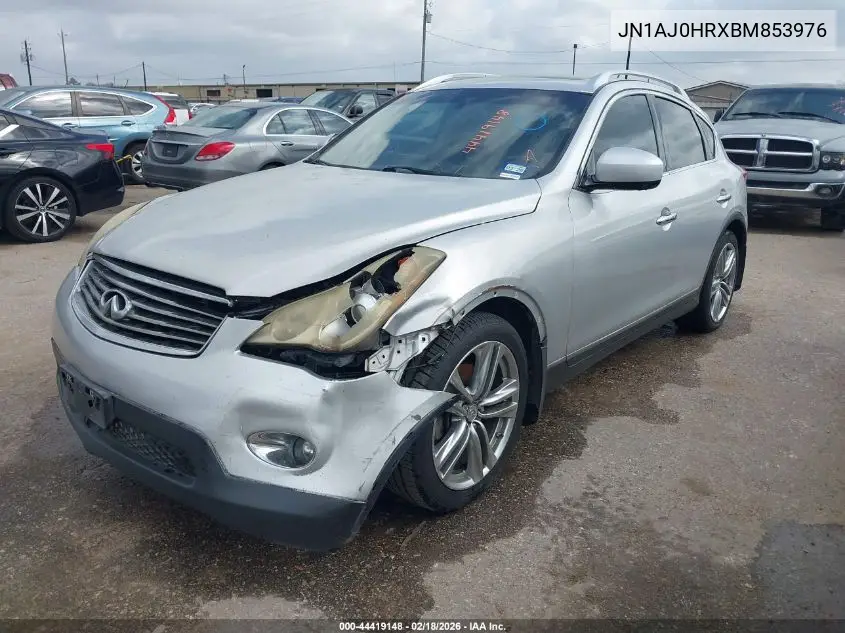 2011 Infiniti Ex35 Journey VIN: JN1AJ0HRXBM853976 Lot: 44419148