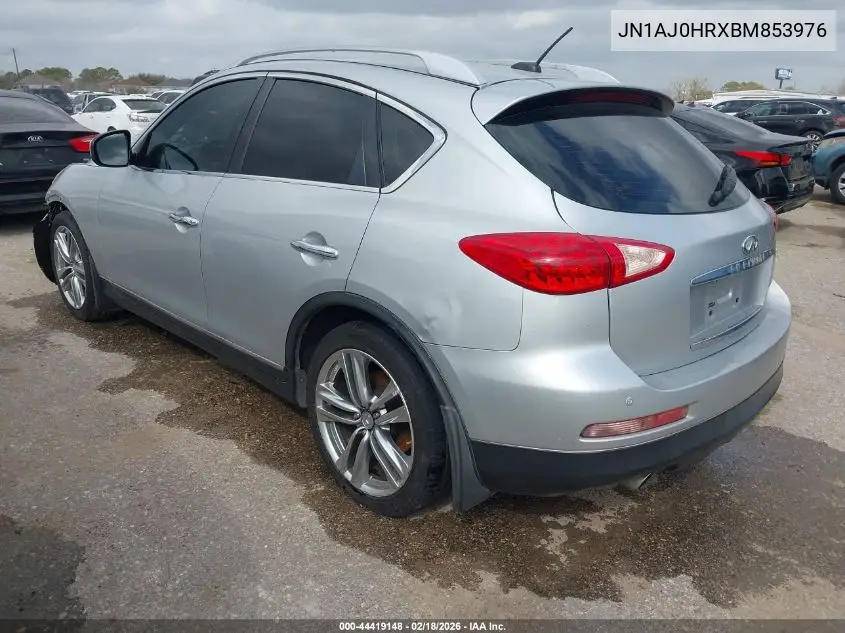 2011 Infiniti Ex35 Journey VIN: JN1AJ0HRXBM853976 Lot: 44419148
