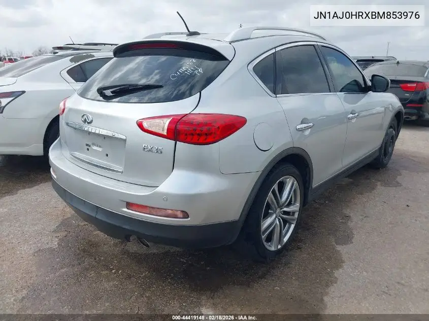 2011 Infiniti Ex35 Journey VIN: JN1AJ0HRXBM853976 Lot: 44419148