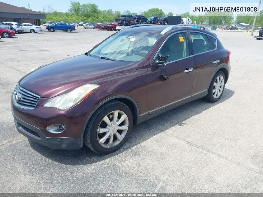 2011 Infiniti Ex35 Journey VIN: JN1AJ0HP6BM801808 Lot: 45213075