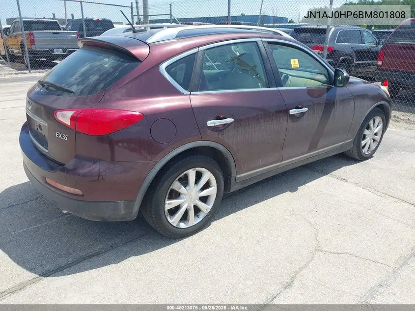 2011 Infiniti Ex35 Journey VIN: JN1AJ0HP6BM801808 Lot: 45213075