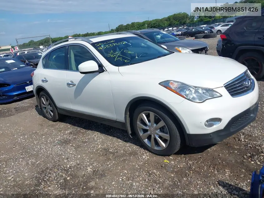 2011 Infiniti Ex35 Journey VIN: JN1AJ0HR9BM851426 Lot: 45337602