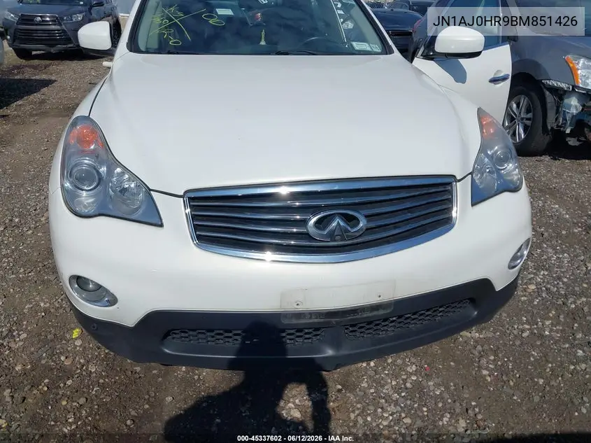 2011 Infiniti Ex35 Journey VIN: JN1AJ0HR9BM851426 Lot: 45337602