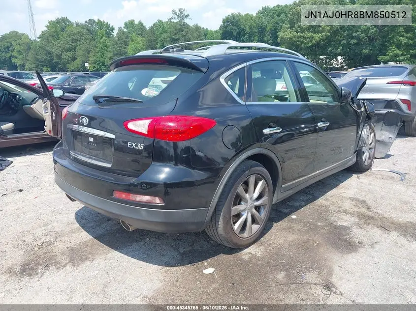 2011 Infiniti Ex35 Journey VIN: JN1AJ0HR8BM850512 Lot: 45345765