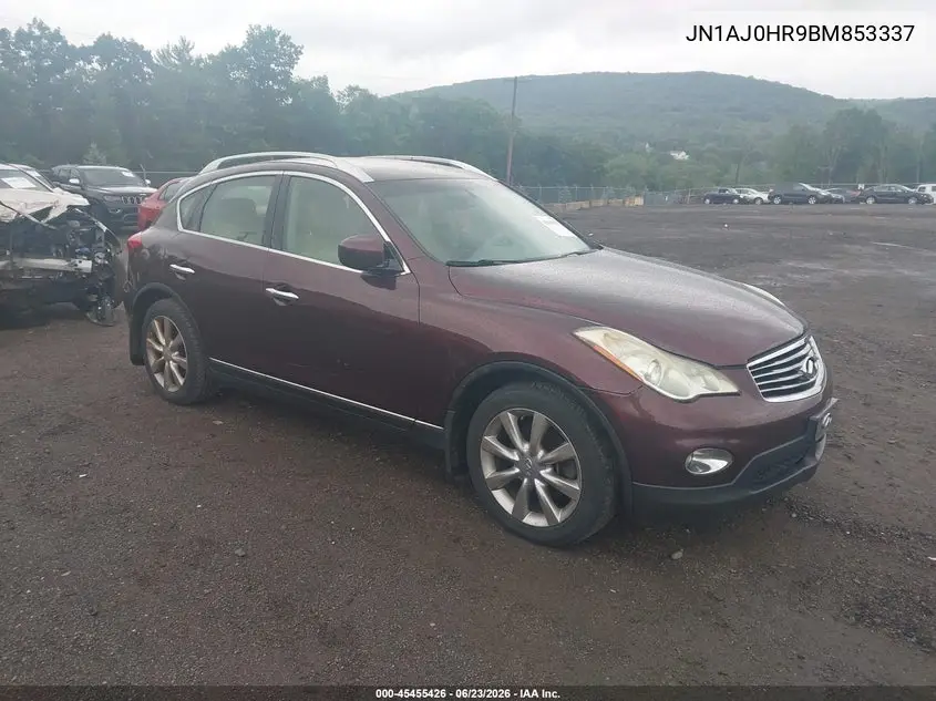 2011 Infiniti Ex35 Journey VIN: JN1AJ0HR9BM853337 Lot: 45455426