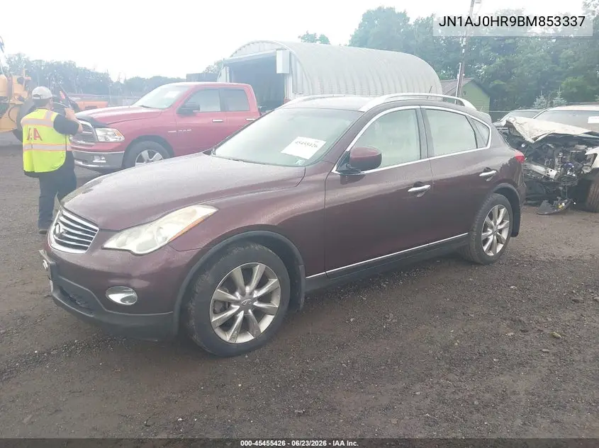 2011 Infiniti Ex35 Journey VIN: JN1AJ0HR9BM853337 Lot: 45455426