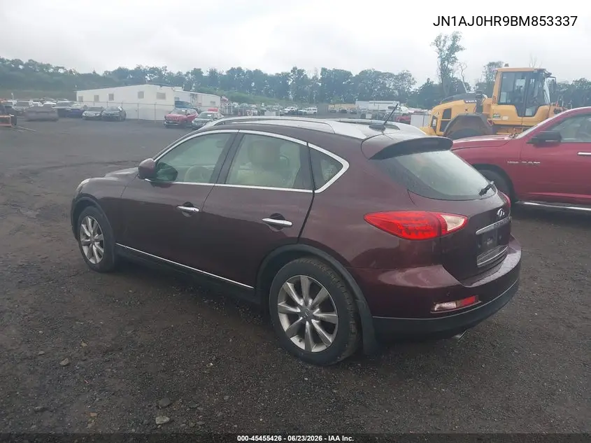 2011 Infiniti Ex35 Journey VIN: JN1AJ0HR9BM853337 Lot: 45455426
