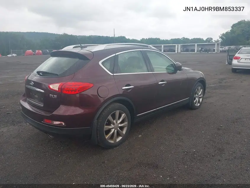 2011 Infiniti Ex35 Journey VIN: JN1AJ0HR9BM853337 Lot: 45455426