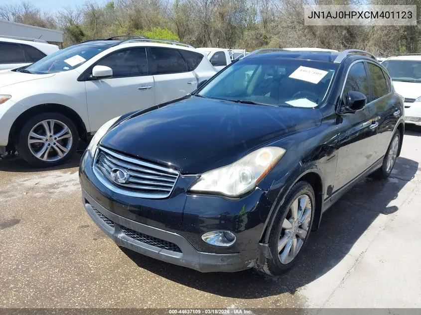 2012 Infiniti Ex35 Journey VIN: JN1AJ0HPXCM401123 Lot: 44637109
