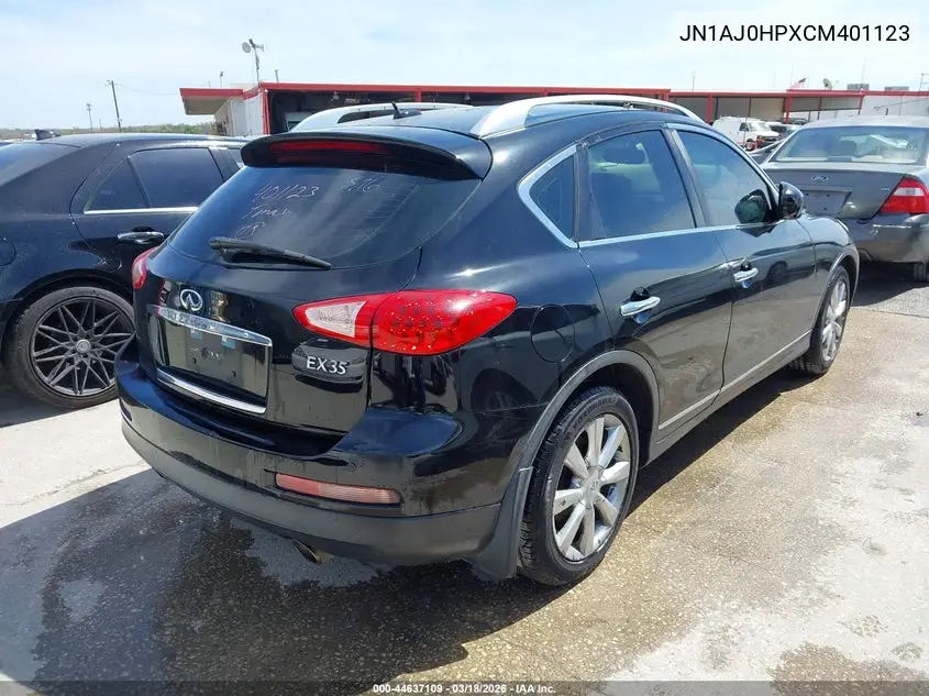 2012 Infiniti Ex35 Journey VIN: JN1AJ0HPXCM401123 Lot: 44637109