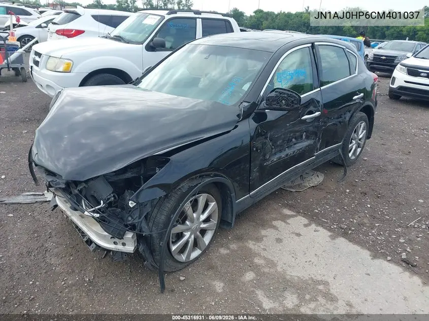2012 Infiniti Ex35 Journey VIN: JN1AJ0HP6CM401037 Lot: 45316931