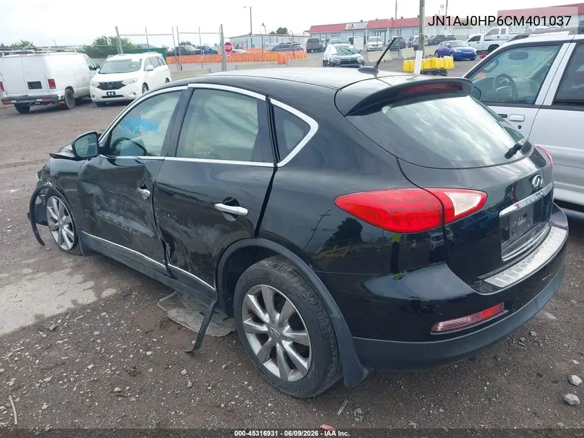 2012 Infiniti Ex35 Journey VIN: JN1AJ0HP6CM401037 Lot: 45316931