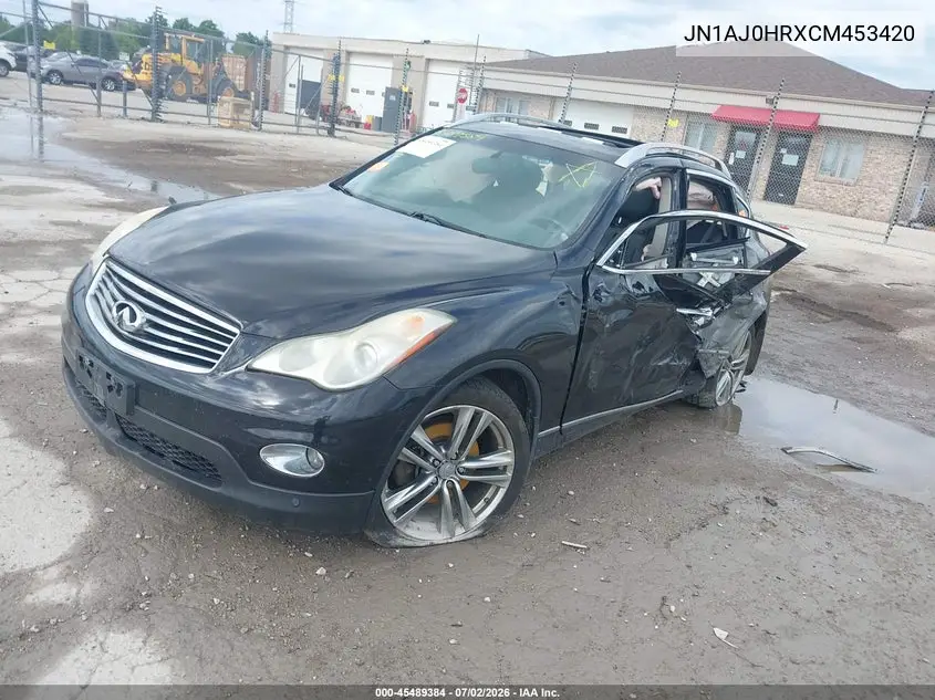 2012 Infiniti Ex35 Journey VIN: JN1AJ0HRXCM453420 Lot: 45489384