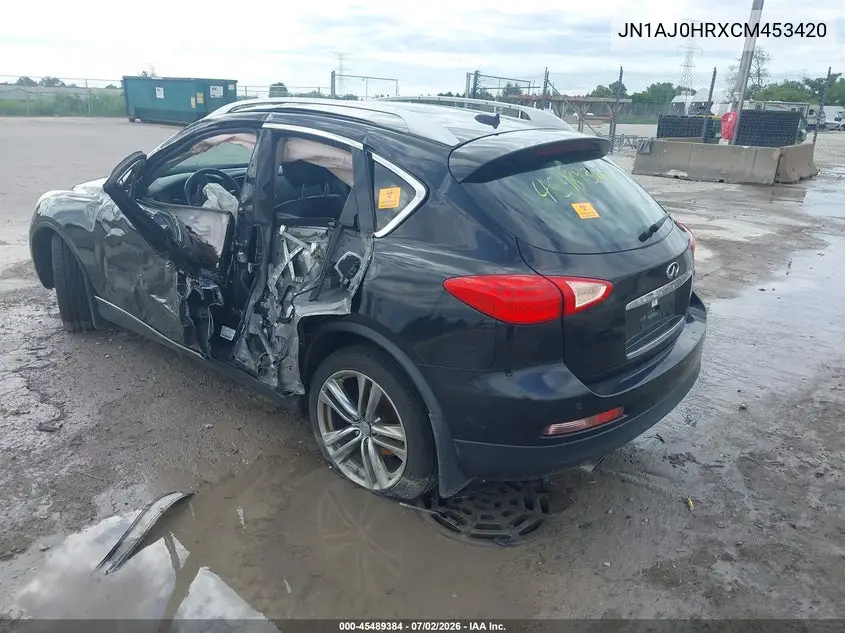 2012 Infiniti Ex35 Journey VIN: JN1AJ0HRXCM453420 Lot: 45489384
