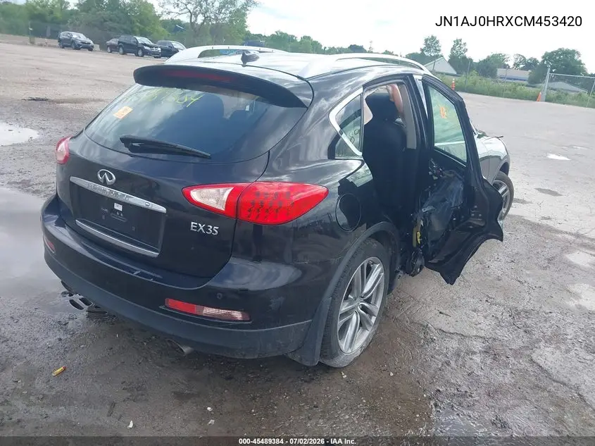2012 Infiniti Ex35 Journey VIN: JN1AJ0HRXCM453420 Lot: 45489384