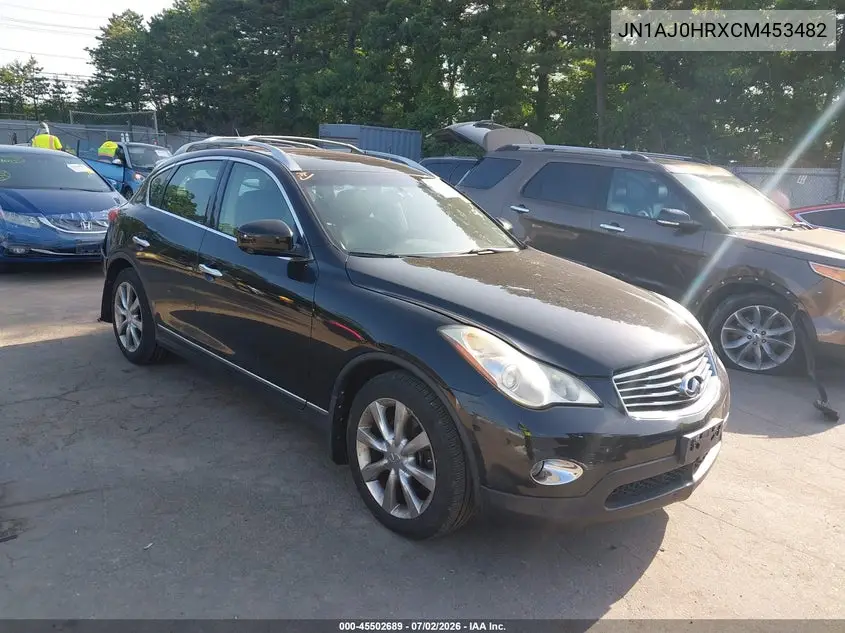 2012 Infiniti Ex35 Journey VIN: JN1AJ0HRXCM453482 Lot: 45502689