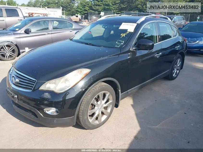 2012 Infiniti Ex35 Journey VIN: JN1AJ0HRXCM453482 Lot: 45502689