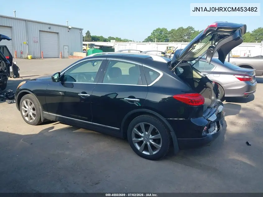 2012 Infiniti Ex35 Journey VIN: JN1AJ0HRXCM453482 Lot: 45502689
