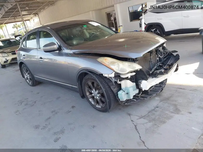 2012 Infiniti Ex35 Journey VIN: JN1AJ0HP6CM400874 Lot: 45512858