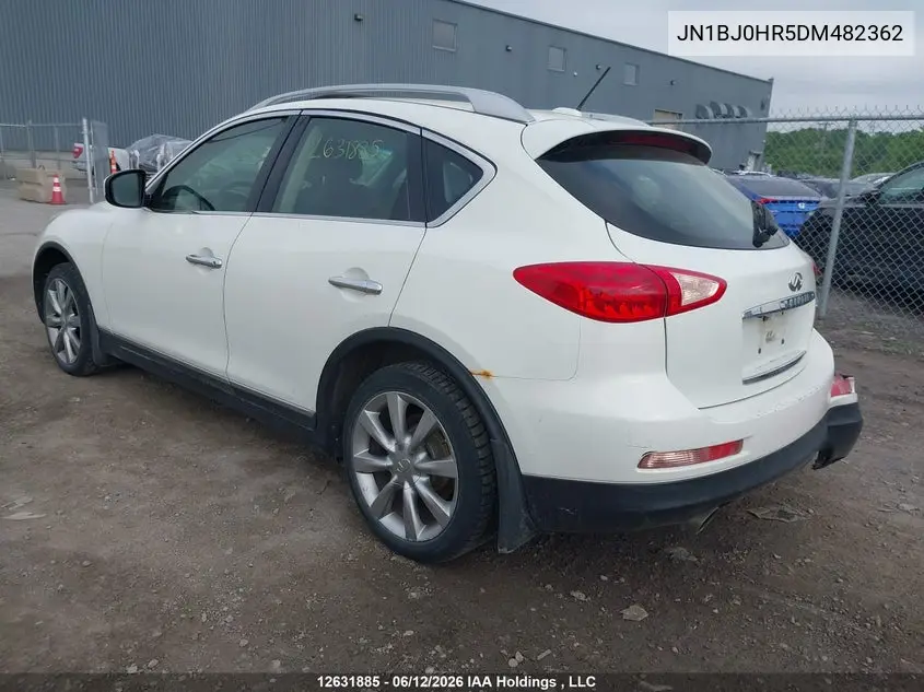 2013 Infiniti Ex37 Luxury VIN: JN1BJ0HR5DM482362 Lot: 12631885X