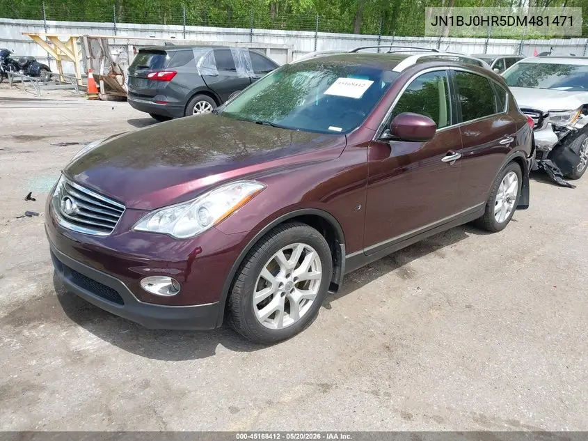 2013 Infiniti Ex37 Journey VIN: JN1BJ0HR5DM481471 Lot: 45168412