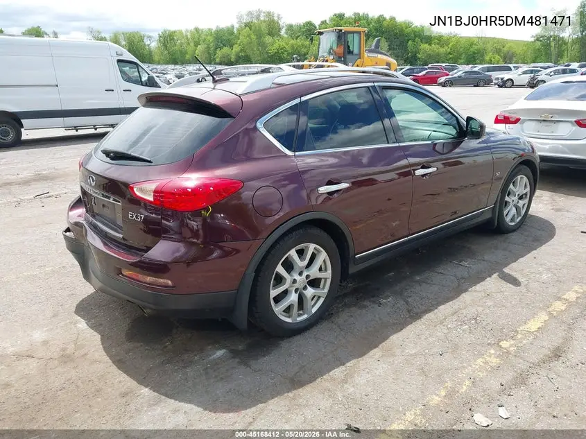 2013 Infiniti Ex37 Journey VIN: JN1BJ0HR5DM481471 Lot: 45168412