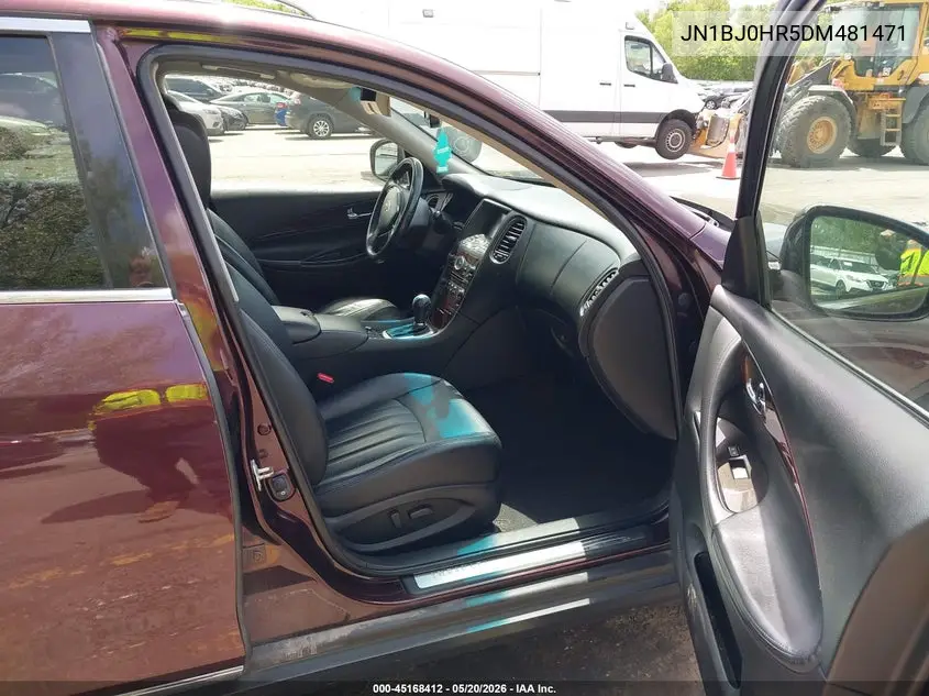 2013 Infiniti Ex37 Journey VIN: JN1BJ0HR5DM481471 Lot: 45168412