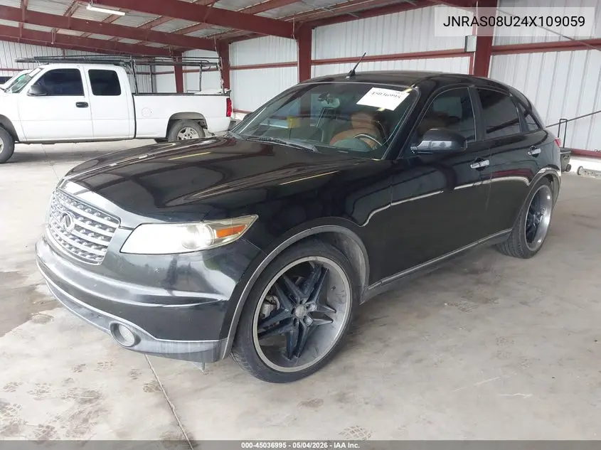 2004 Infiniti Fx35 VIN: JNRAS08U24X109059 Lot: 45036995