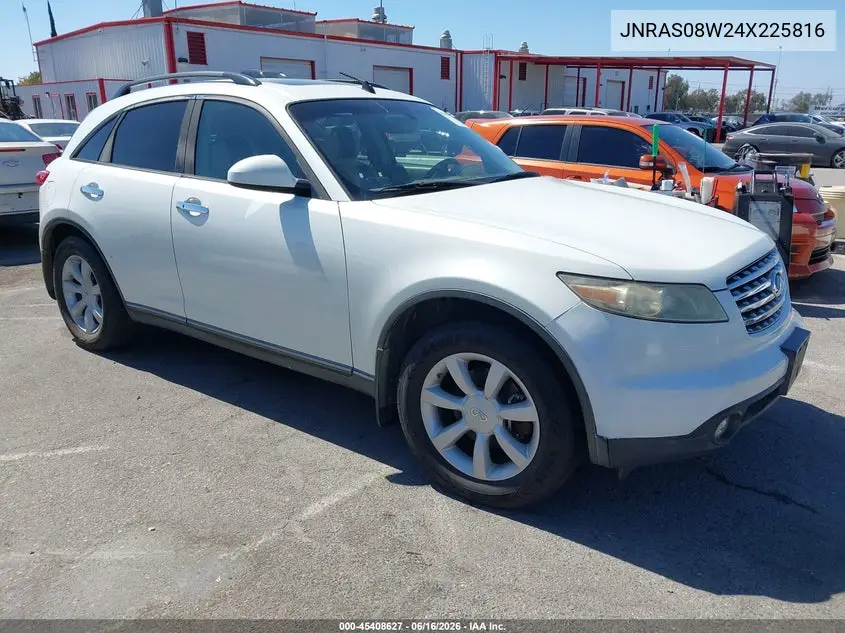 2004 Infiniti Fx35 VIN: JNRAS08W24X225816 Lot: 45408627