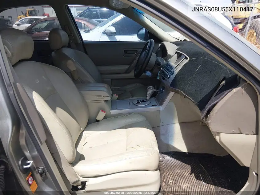 2005 Infiniti Fx35 VIN: JNRAS08U55X110417 Lot: 45236168