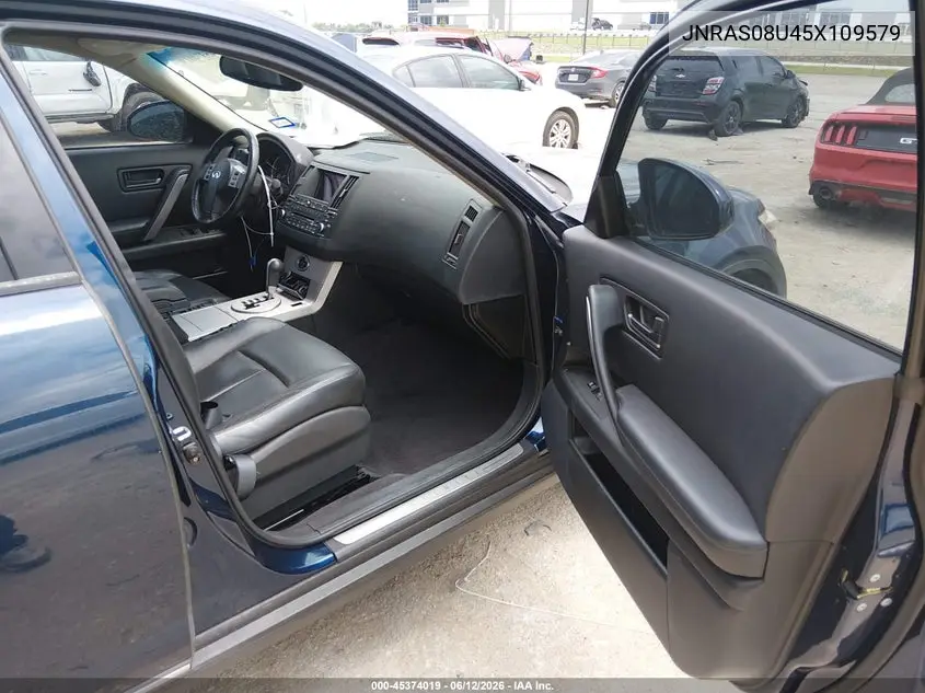 2005 Infiniti Fx35 VIN: JNRAS08U45X109579 Lot: 45374019