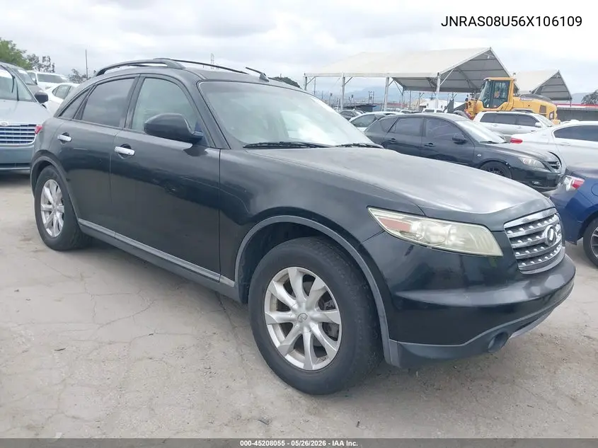 2006 Infiniti Fx35 VIN: JNRAS08U56X106109 Lot: 45208055