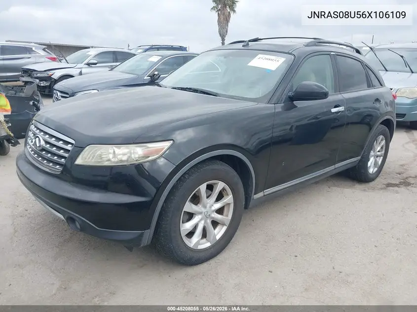 2006 Infiniti Fx35 VIN: JNRAS08U56X106109 Lot: 45208055