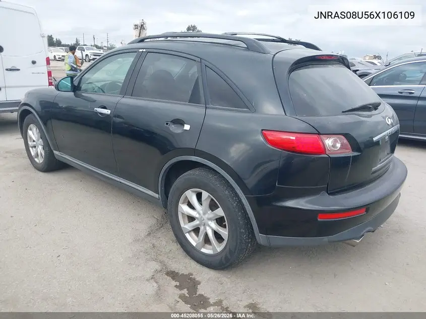 2006 Infiniti Fx35 VIN: JNRAS08U56X106109 Lot: 45208055