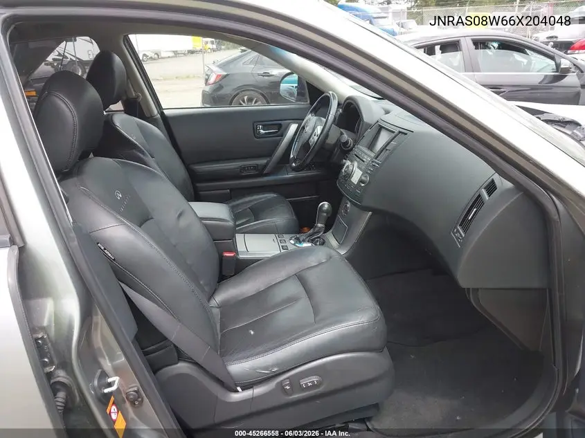 2006 Infiniti Fx35 VIN: JNRAS08W66X204048 Lot: 45266558