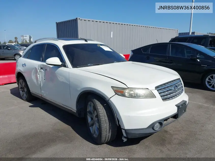 2006 Infiniti Fx45 VIN: JNRBS08W36X400856 Lot: 45344054
