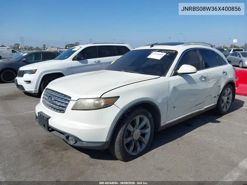 2006 Infiniti Fx45 VIN: JNRBS08W36X400856 Lot: 45344054