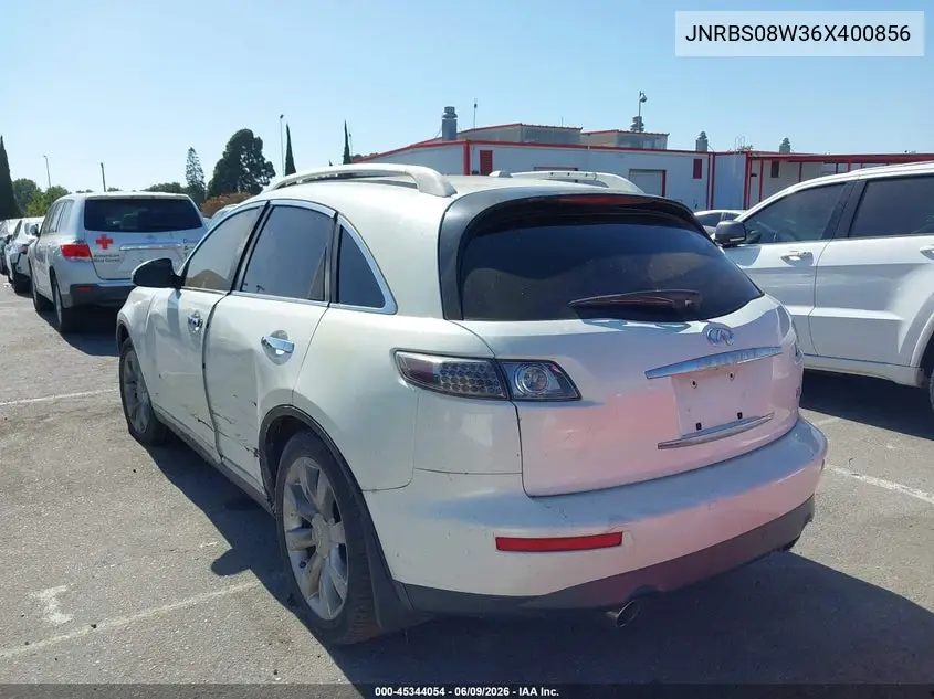 2006 Infiniti Fx45 VIN: JNRBS08W36X400856 Lot: 45344054