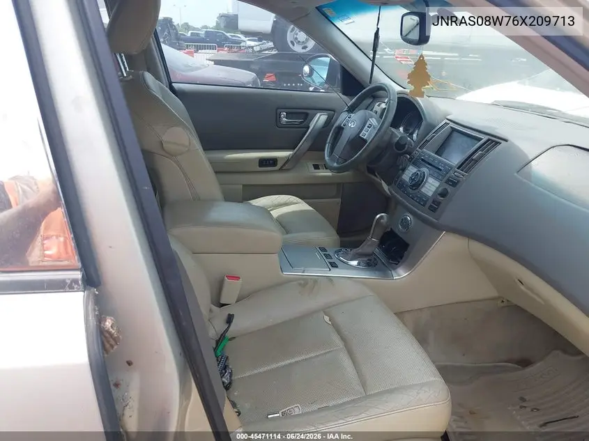 2006 Infiniti Fx35 VIN: JNRAS08W76X209713 Lot: 45471114